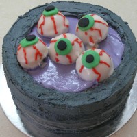 Halloween Cake - Eye Ball Cauldron